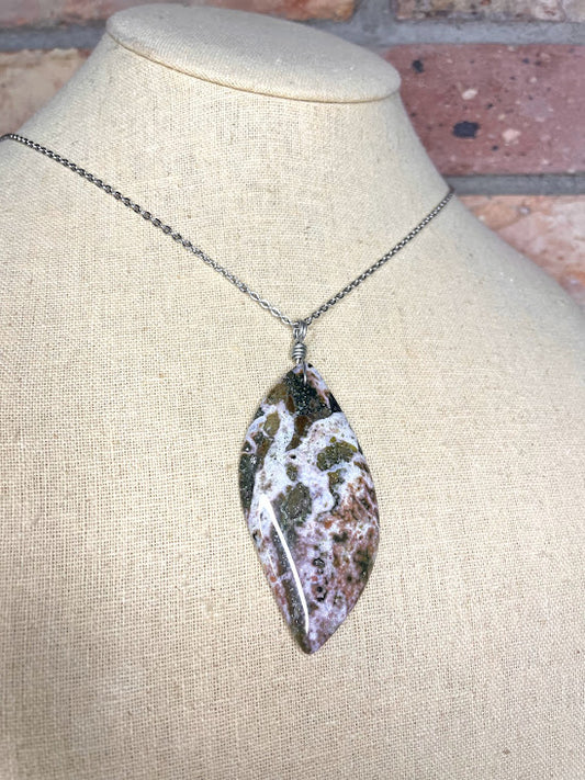 Ocean Jasper | Orbicular Jasper Necklace