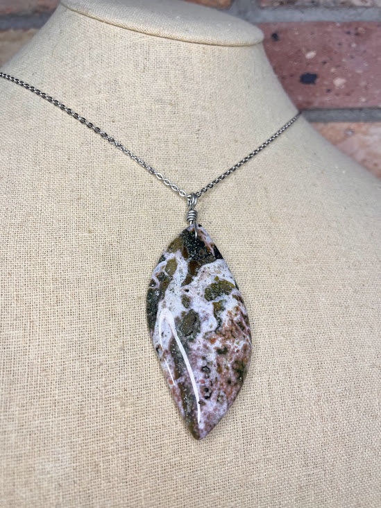 Ocean Jasper | Orbicular Jasper Necklace