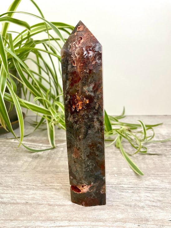 Red Moss Agate Tower XL