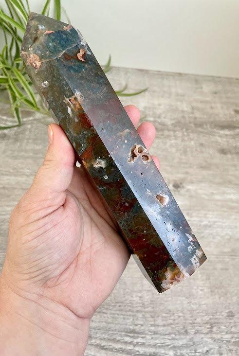 Red Moss Agate Tower XL