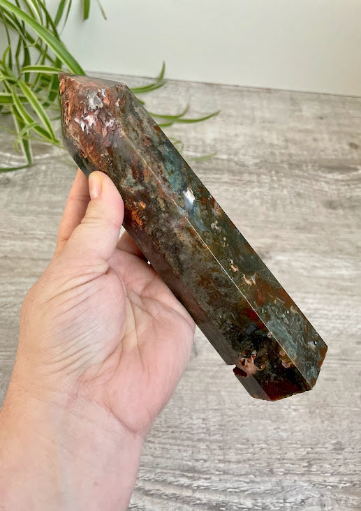 Red Moss Agate Tower XL