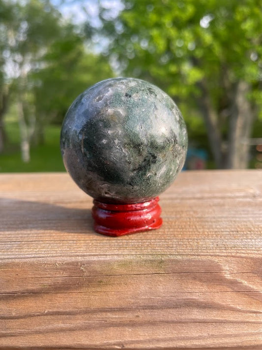 Moss Agate Sphere